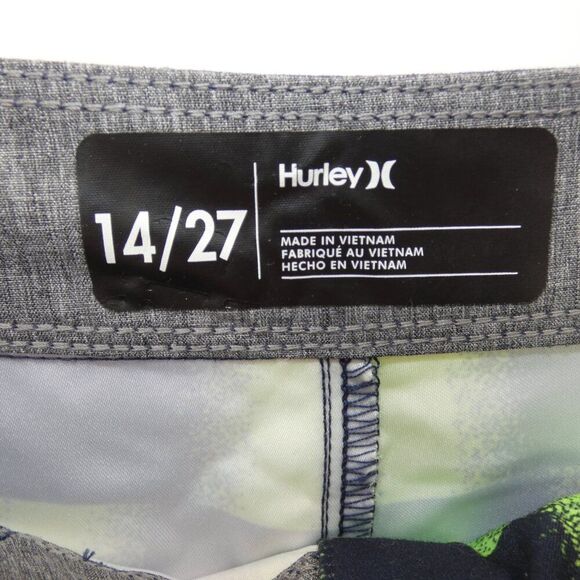 NWT Hurley Obsidian Check Board Shorts Size 14/27 - Picture 5 of 9